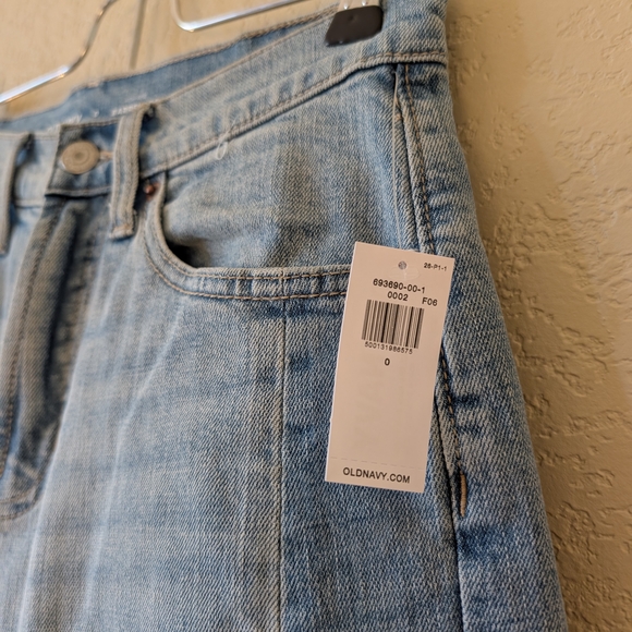 Old Navy Women's High Waisted Barrel Ankle Jeans- Size 0 - Picture 5 of 5